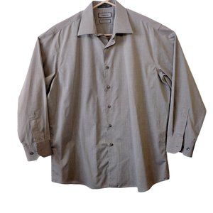 Claiborne Grey Button Down Long Sleeve Shirt